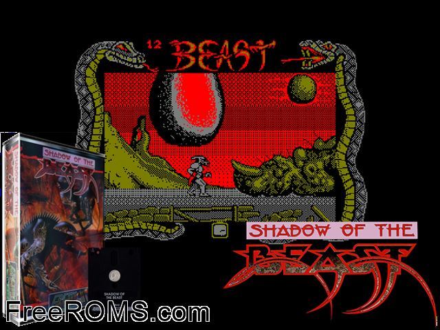Beast (UK) (1990) (Disk 1 of 2) [t1] Amstrad CPC game showing 3D box cover and gameplay screenshot